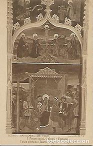 Postales: MUSEU EPISCOPAL DE VICH - Serie D. nº 5. L'Anunciació, Calvari y epifania - SIN CIRCULAR